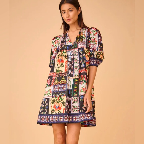 HUNTER BELL Dresses & Skirts - New Hunter Bell Jenkins dress in floral quilt print